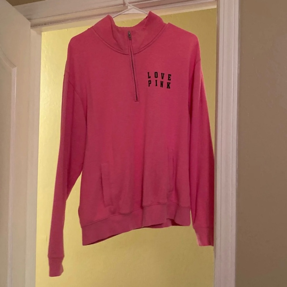 Victoria secret pink quarter zip jacket